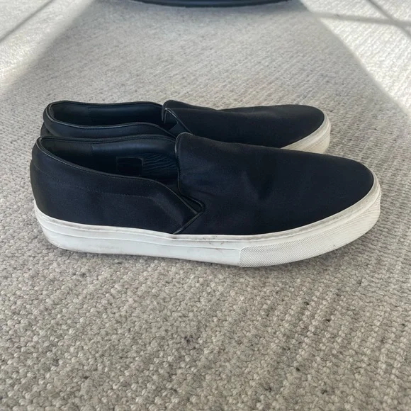 Celine Black Satin Slip-on - Picture 2 of 7